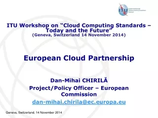 European Cloud Partnership