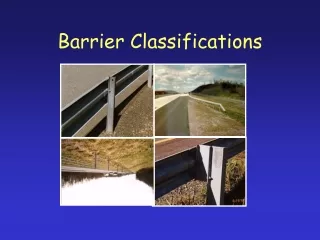 Barrier Classifications