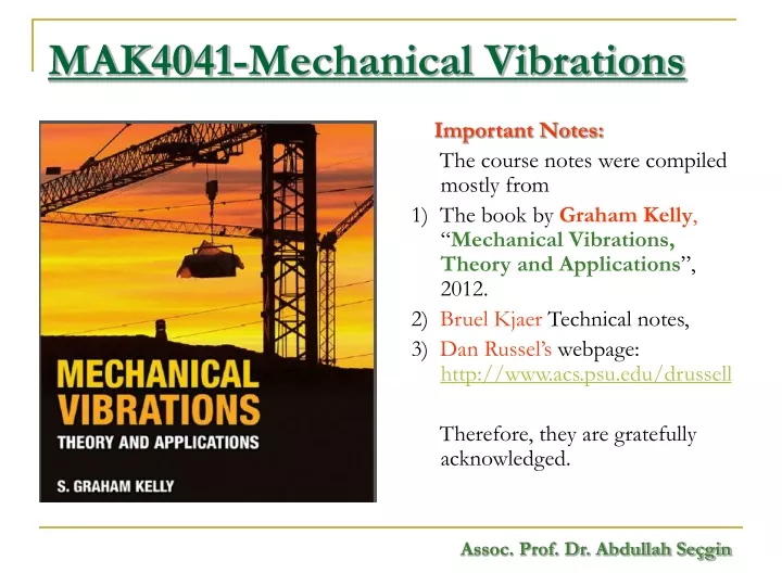 mak4041 mechanical vibrations