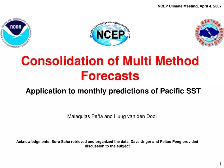 ncep climate meeting april 4 2007