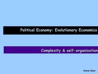 Political Economy: Evolutionary Economics