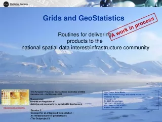 Grids and GeoStatistics
