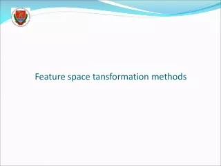 Feature space tansformation methods