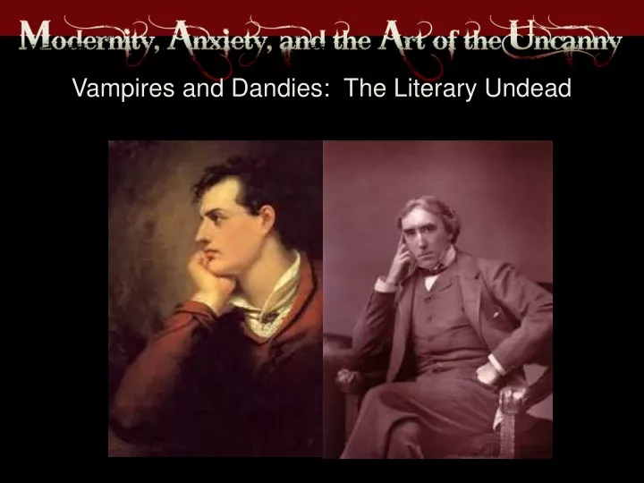 vampires and dandies the literary undead
