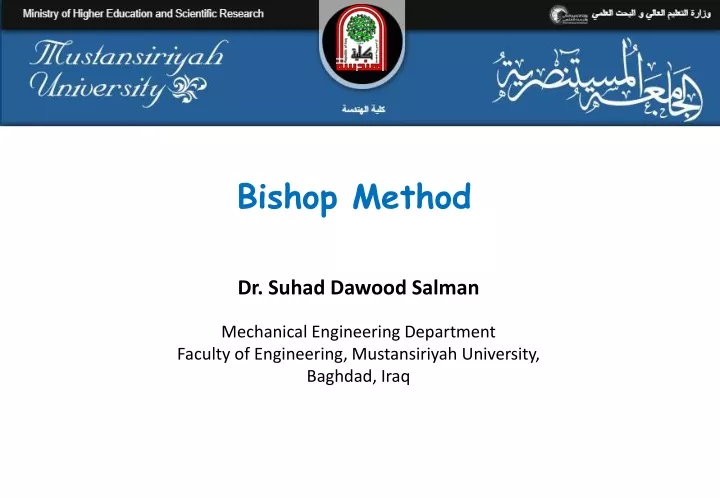 bishop method