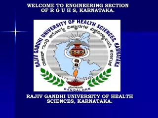 RAJIV GANDHI UNIVERSITY OF HEALTH SCIENCES, KARNATAKA.