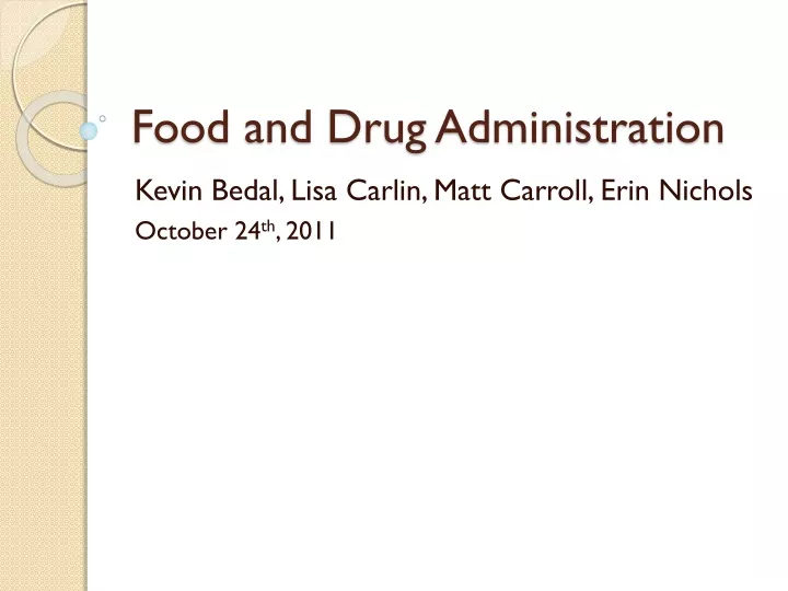 kevin bedal lisa carlin matt carroll erin nichols october 24 th 2011