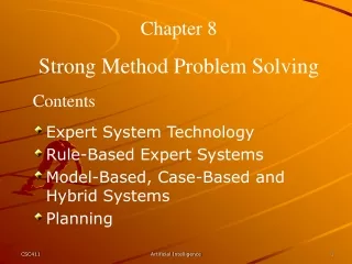 Chapter 8 Strong Method Problem Solving