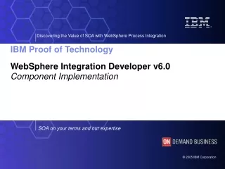 WebSphere Integration Developer v6.0 Component Implementation