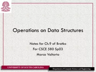 Operations on Data Structures