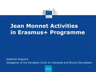 Jean  Monnet Activities  in Erasmus+ Programme