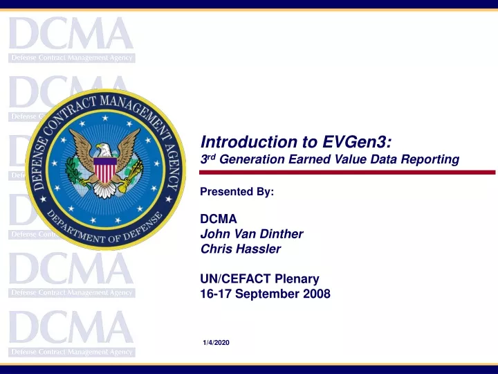 introduction to evgen3 3 rd generation earned