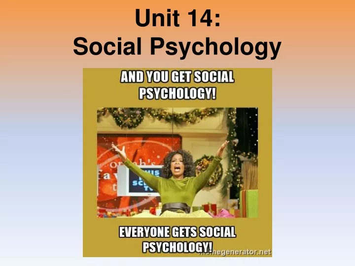 unit 14 social psychology