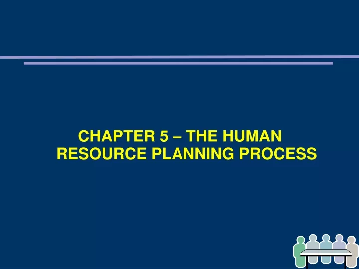 chapter 5 the human resource planning process