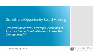 Growth and Opportunity Board Meeting