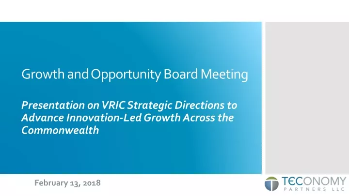 growth and opportunity board meeting