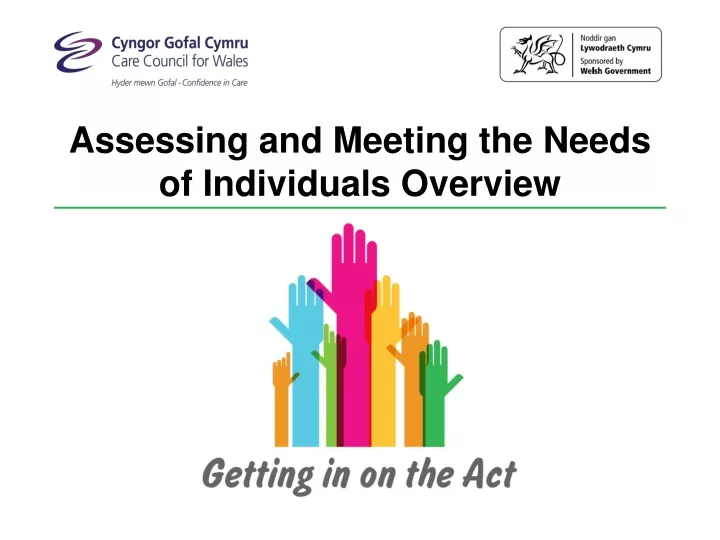 assessing and meeting the needs of individuals overview