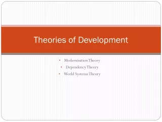 Theories of Development