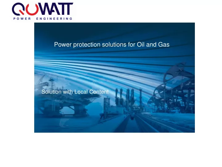 power protection solutions for oil and gas