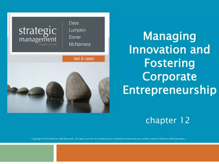 managing innovation and fostering corporate entrepreneurship