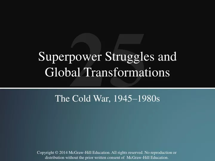 superpower struggles and global transformations