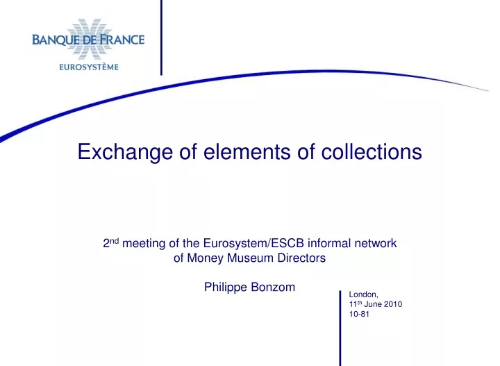 exchange of elements of collections