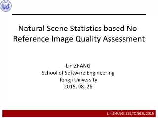 Natural Scene Statistics based No-Reference Image Quality Assessment