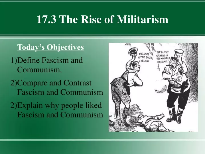 17 3 the rise of militarism