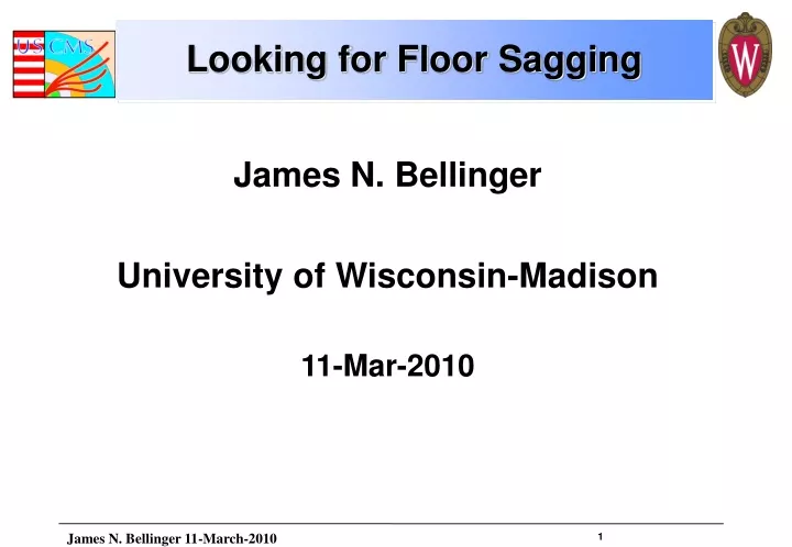 looking for floor sagging
