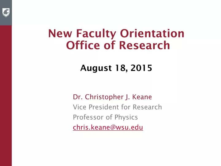 new faculty orientation office of research august 18 2015