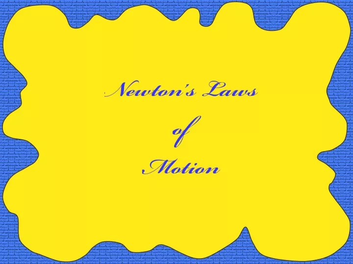 newton s laws of motion