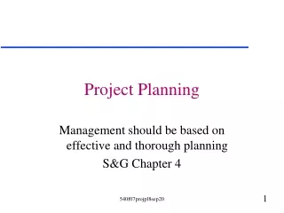 Project Planning