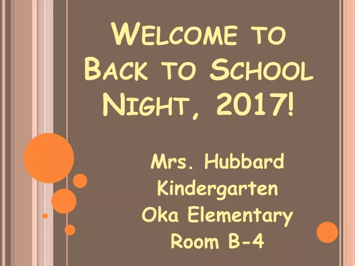 welcome to back to school night 2017