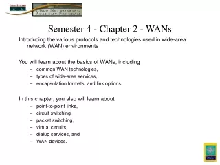 Semester 4 - Chapter 2 - WANs