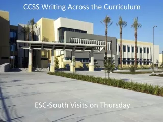 CCSS Writing Across the Curriculum