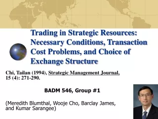 Chi, Tailan (1994),  Strategic Management Journal,             15 (4): 271-290.
