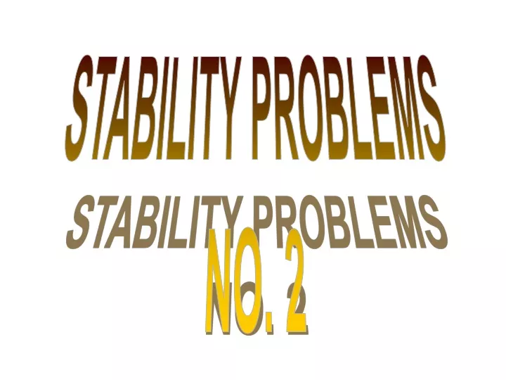 stability problems no 2