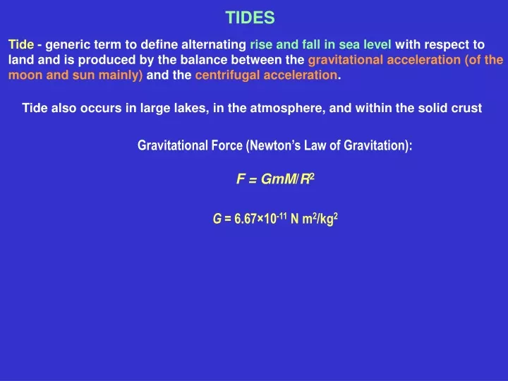 tides