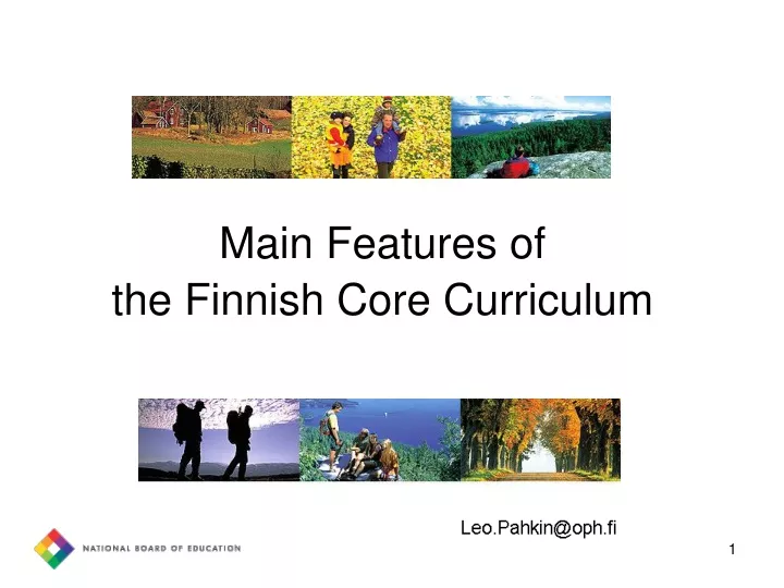 main features of the finnish core curriculum