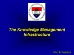 The Knowledge Management Infrastructure