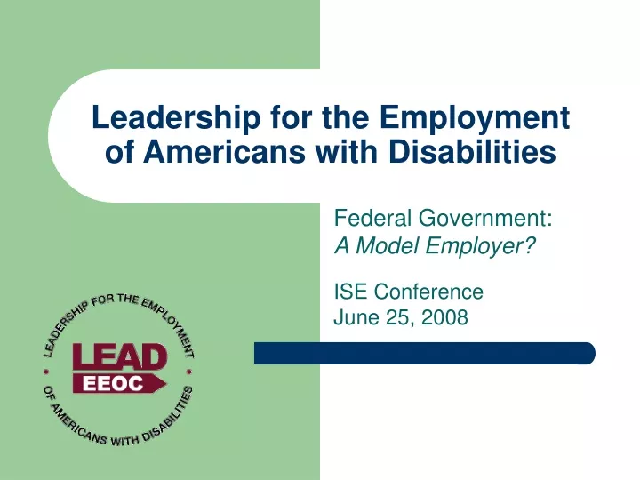 leadership for the employment of americans with disabilities