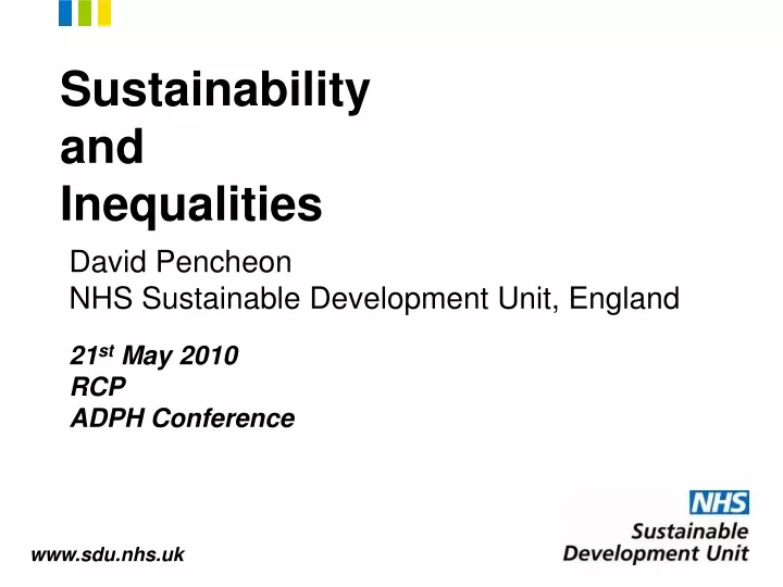sustainability and inequalities