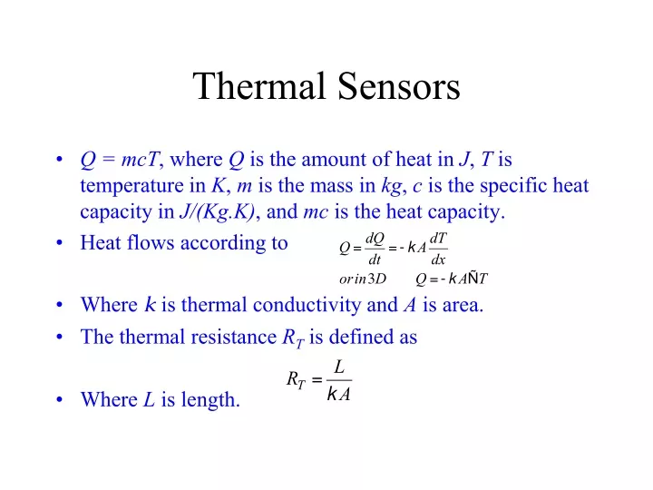 thermal sensors