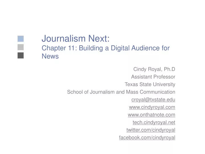 journalism next chapter 11 building a digital