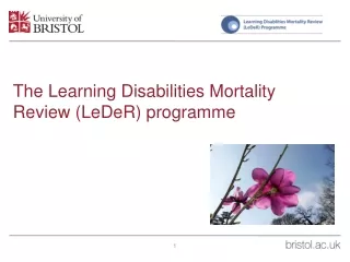 The Learning Disabilities Mortality Review (LeDeR) programme