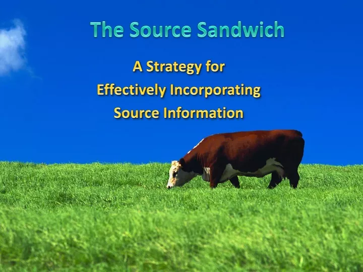 the source sandwich