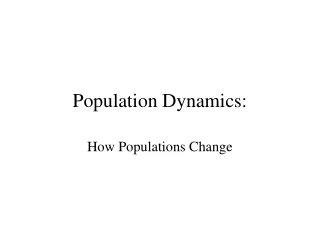 Population Dynamics: