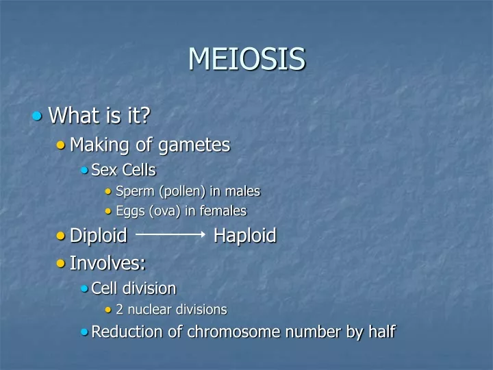 meiosis