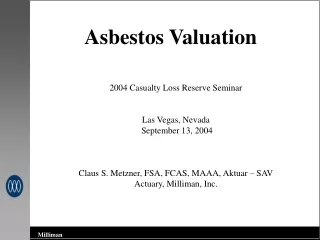 Asbestos Valuation