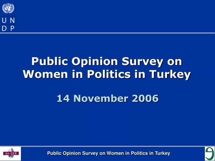 public opinion survey on women in politics in turkey